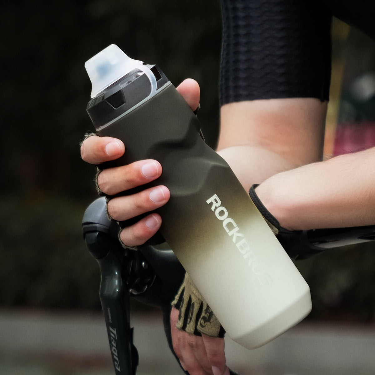 ROCKBROS Gourde de vélo avec bouchon Pull-Top anti-fuite 600/750ml