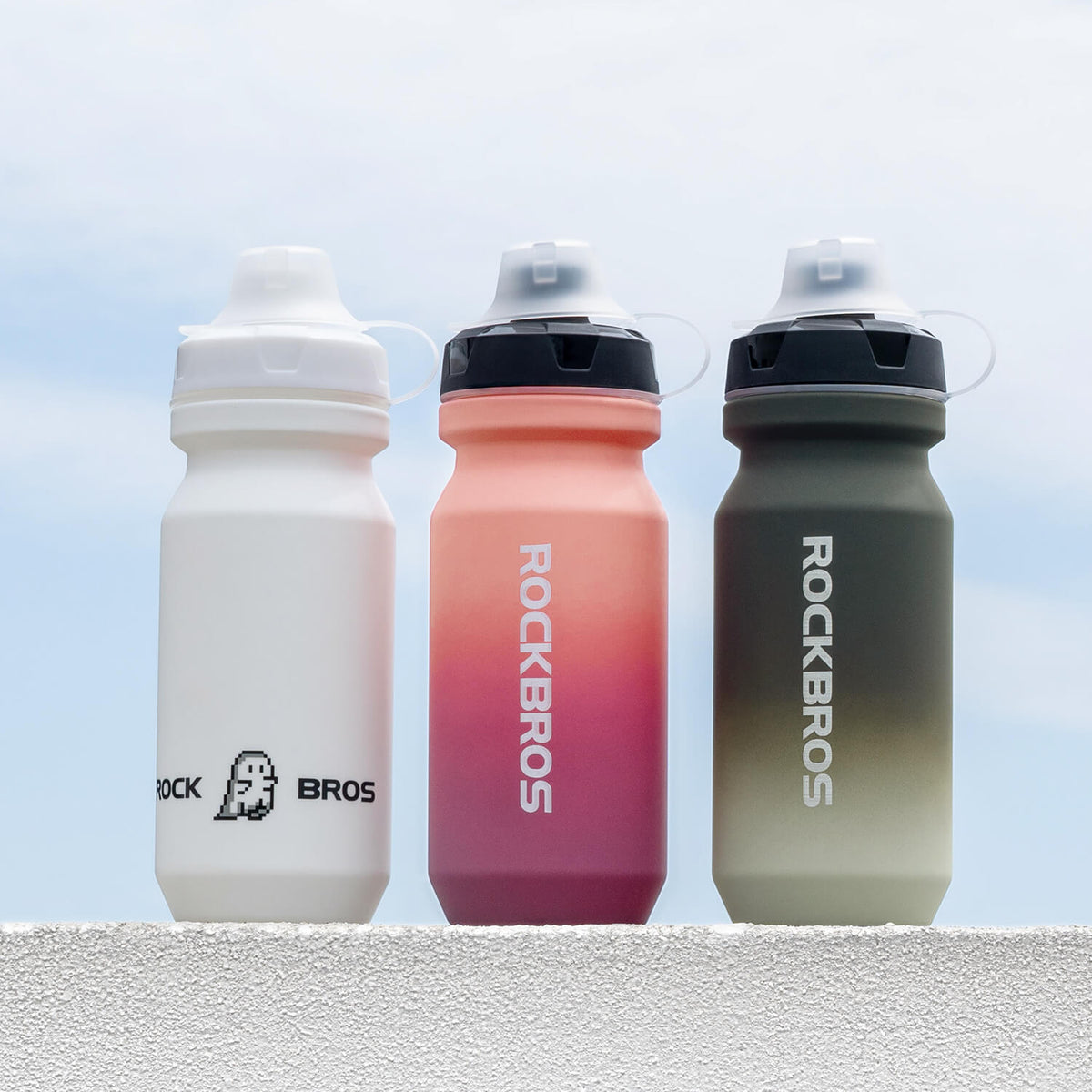 ROCKBROS Gourde de vélo avec bouchon Pull-Top anti-fuite 600/750ml