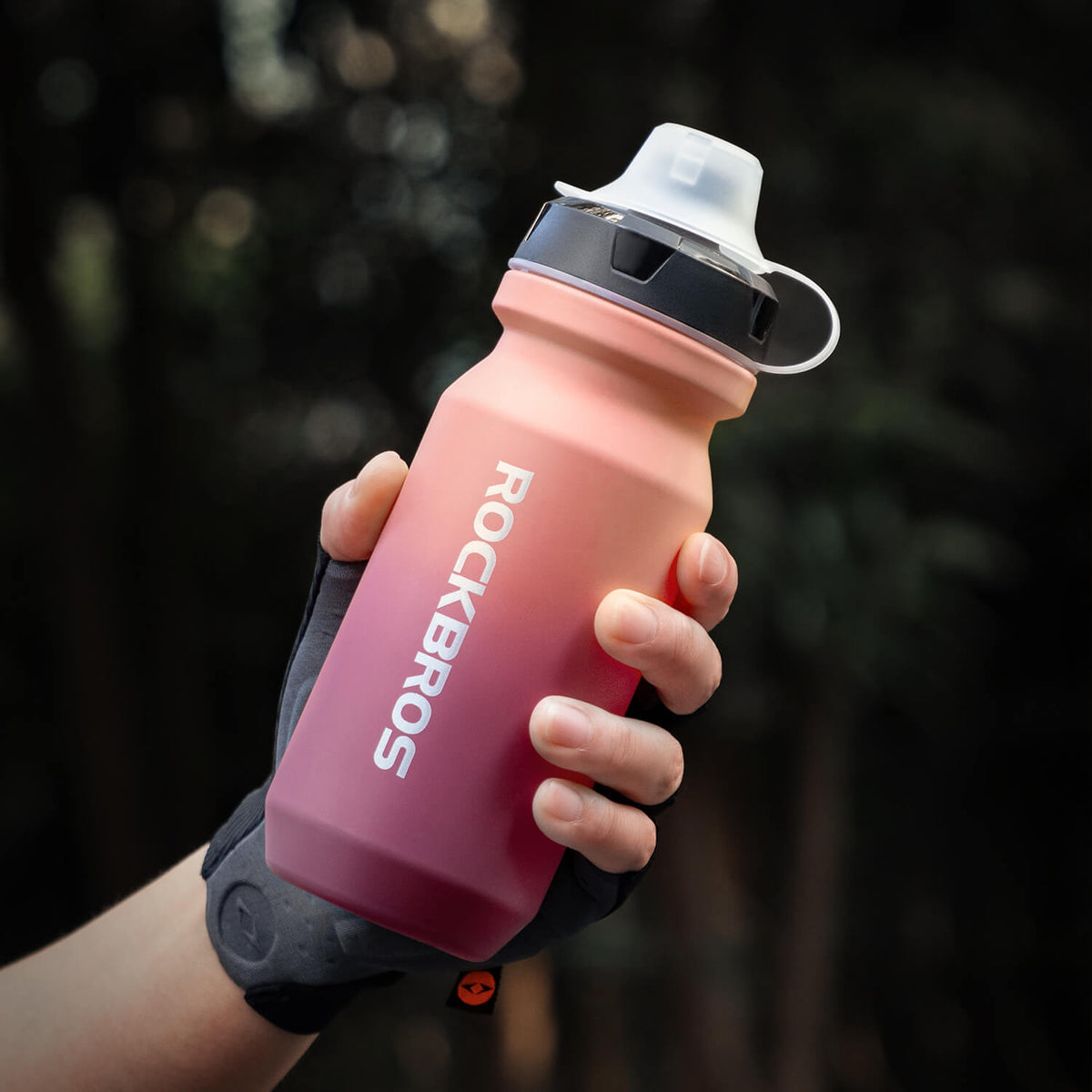 ROCKBROS Gourde de vélo avec bouchon Pull-Top anti-fuite 600/750ml