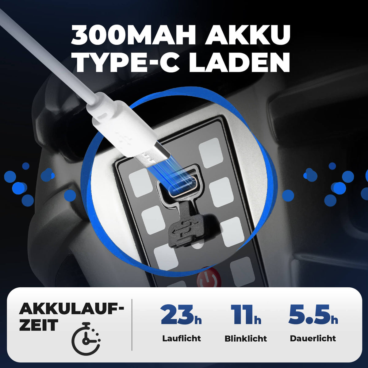 ROCKBROS Casque de vélo avec feu arrière 55-61cm