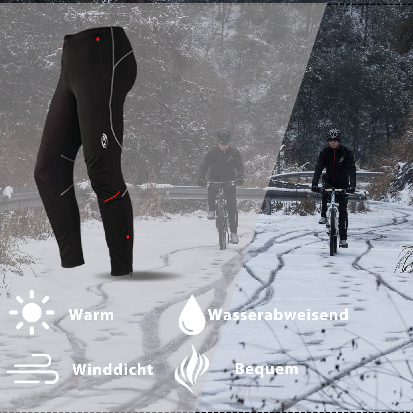 Pantalon de cyclisme homme, pantalon long, pantalon de course, tailles M à 4XL, ROCKBROS