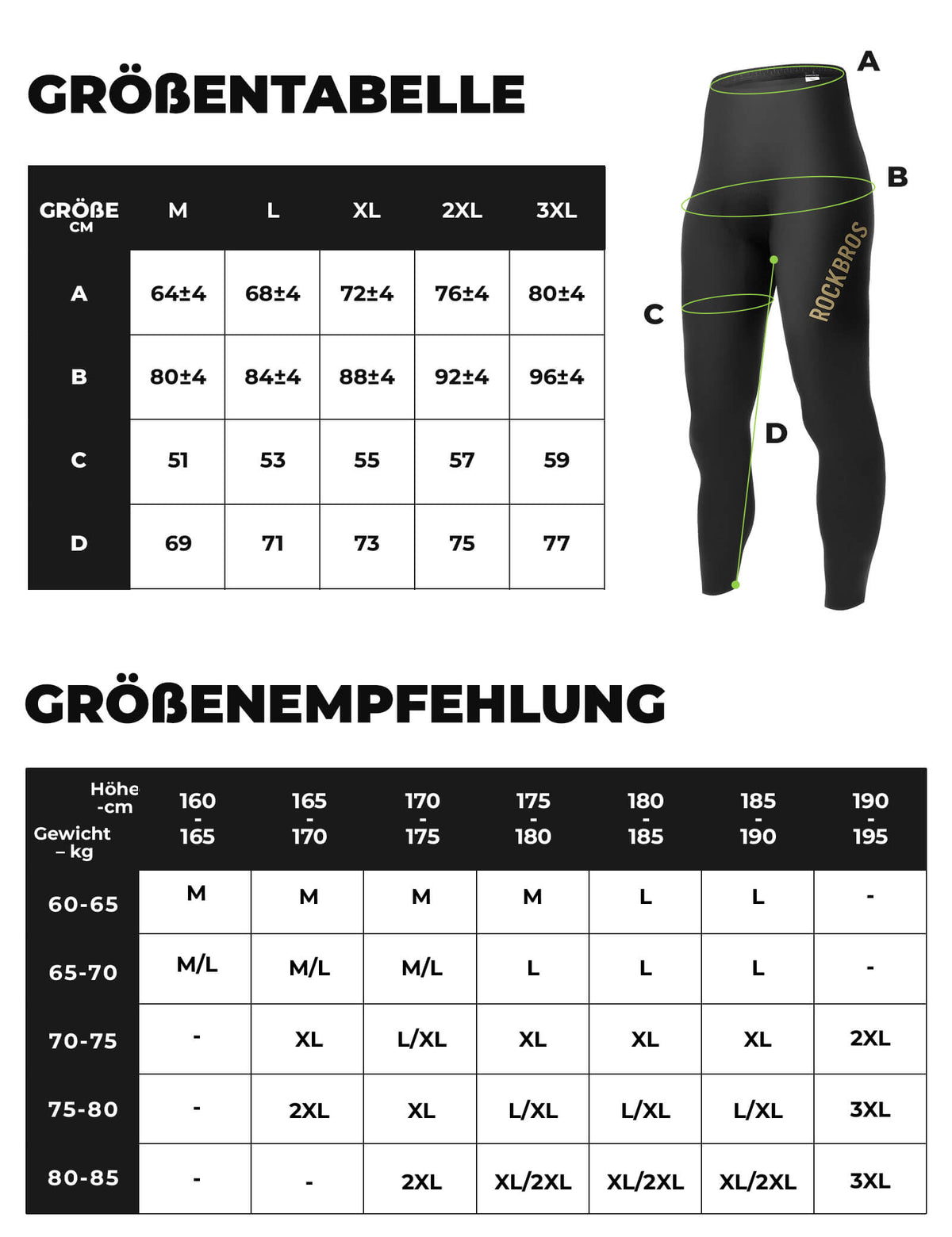 ROCKBROS Cuissard de Vélo Long Rembourré Sans Couture Séchage Rapide Homme