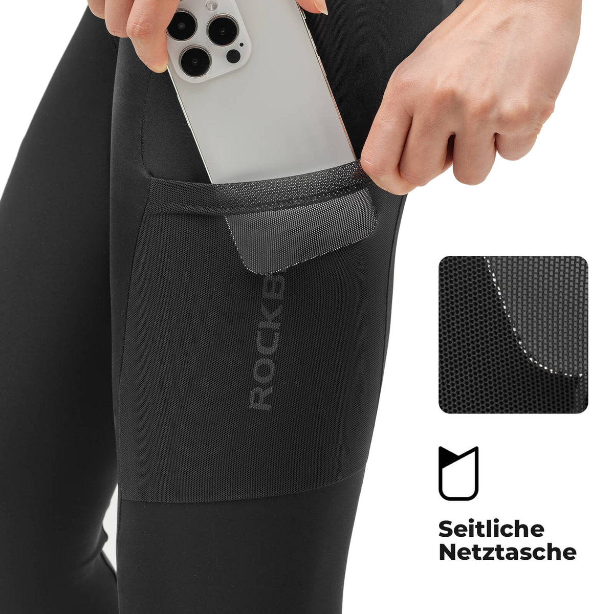 ROCKBROS Cuissard de cyclisme long rembourré respirant femme