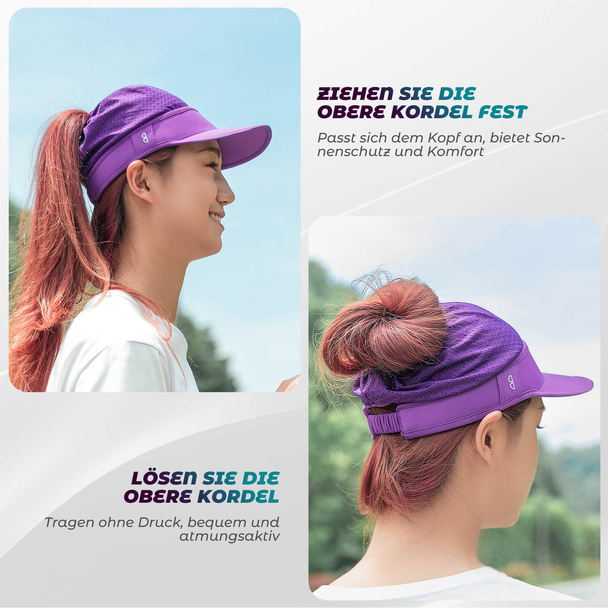 ROCKBROS Casquette Queue-de-Cheval Protection UV Été Unisexe