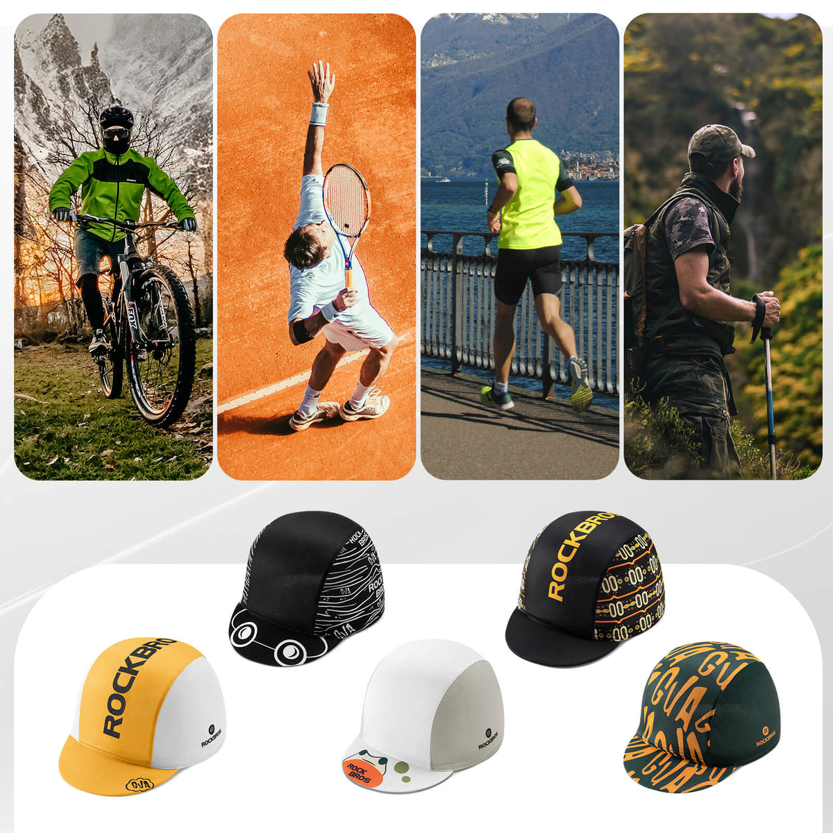 ROCKBROS Casquette Vélo Été Bonnet de Vélo
