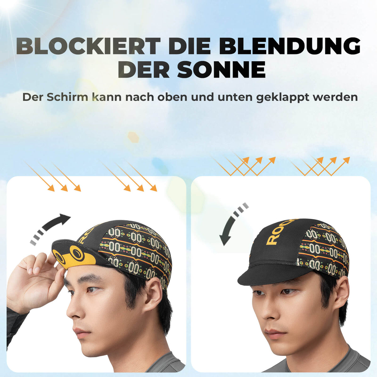 ROCKBROS Casquette Vélo Été Bonnet de Vélo