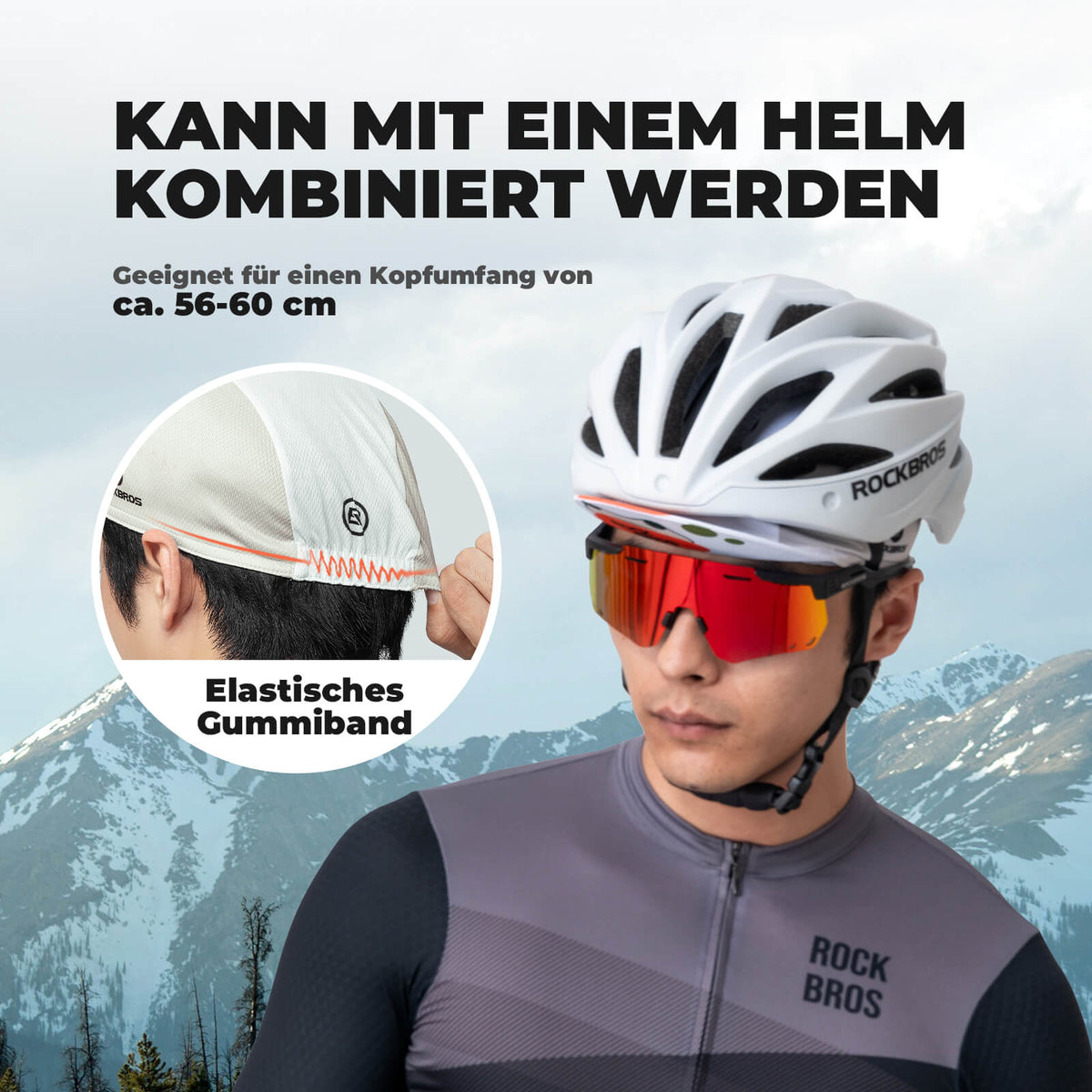 ROCKBROS Casquette Vélo Été Bonnet de Vélo