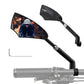 ROCKBROS Rétrovélo de vélo Rétroviseur Rotatif à 360° Pliable pour guidon 20–23mm