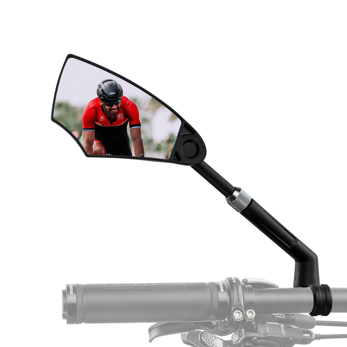 ROCKBROS Rétrovélo de vélo Rétroviseur Rotatif à 360° Pliable pour guidon 20–23mm