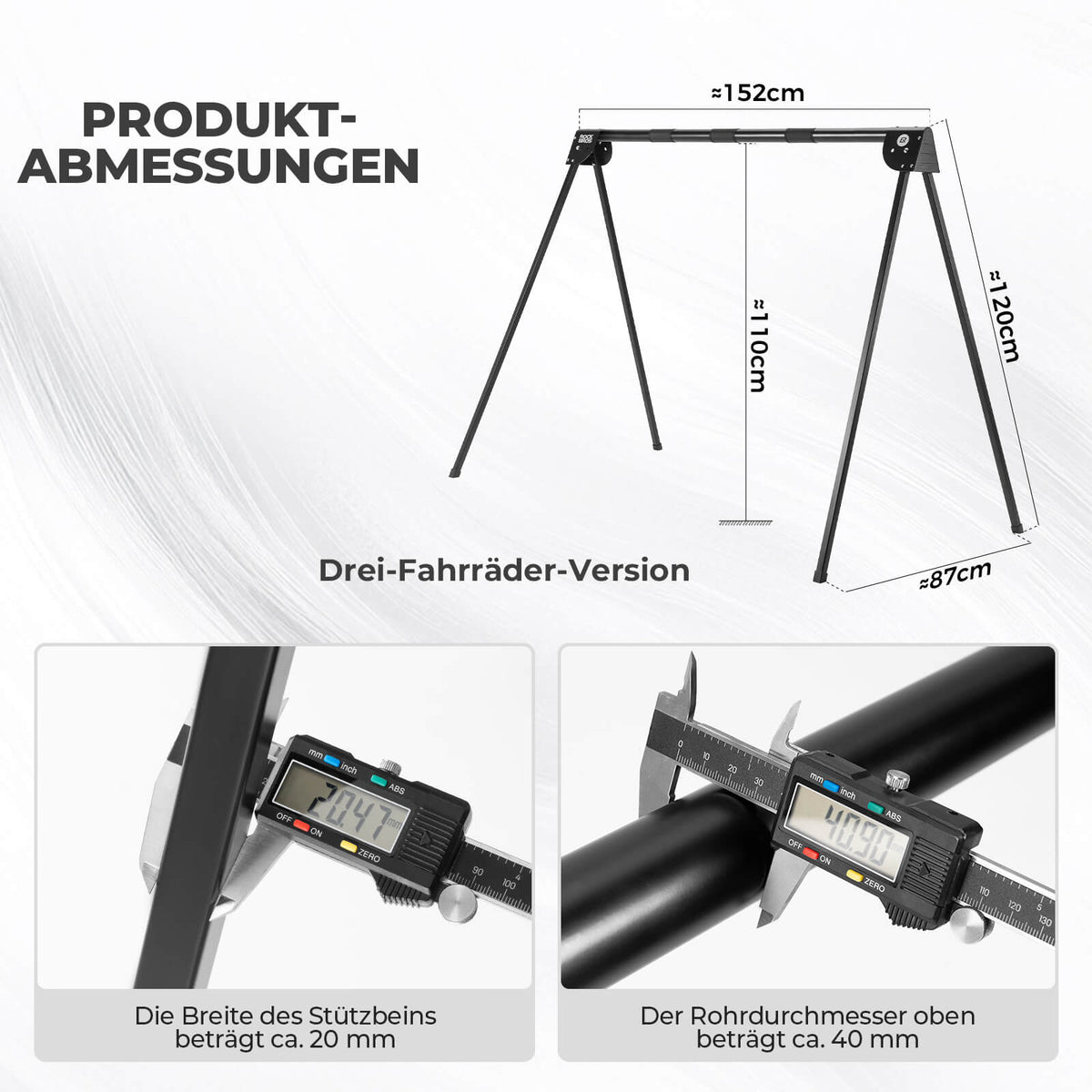 ROCKBROS Support de vélo Crochet de suspension Pliable Inoxydable Capacité jusqu'à 80/120 kg
