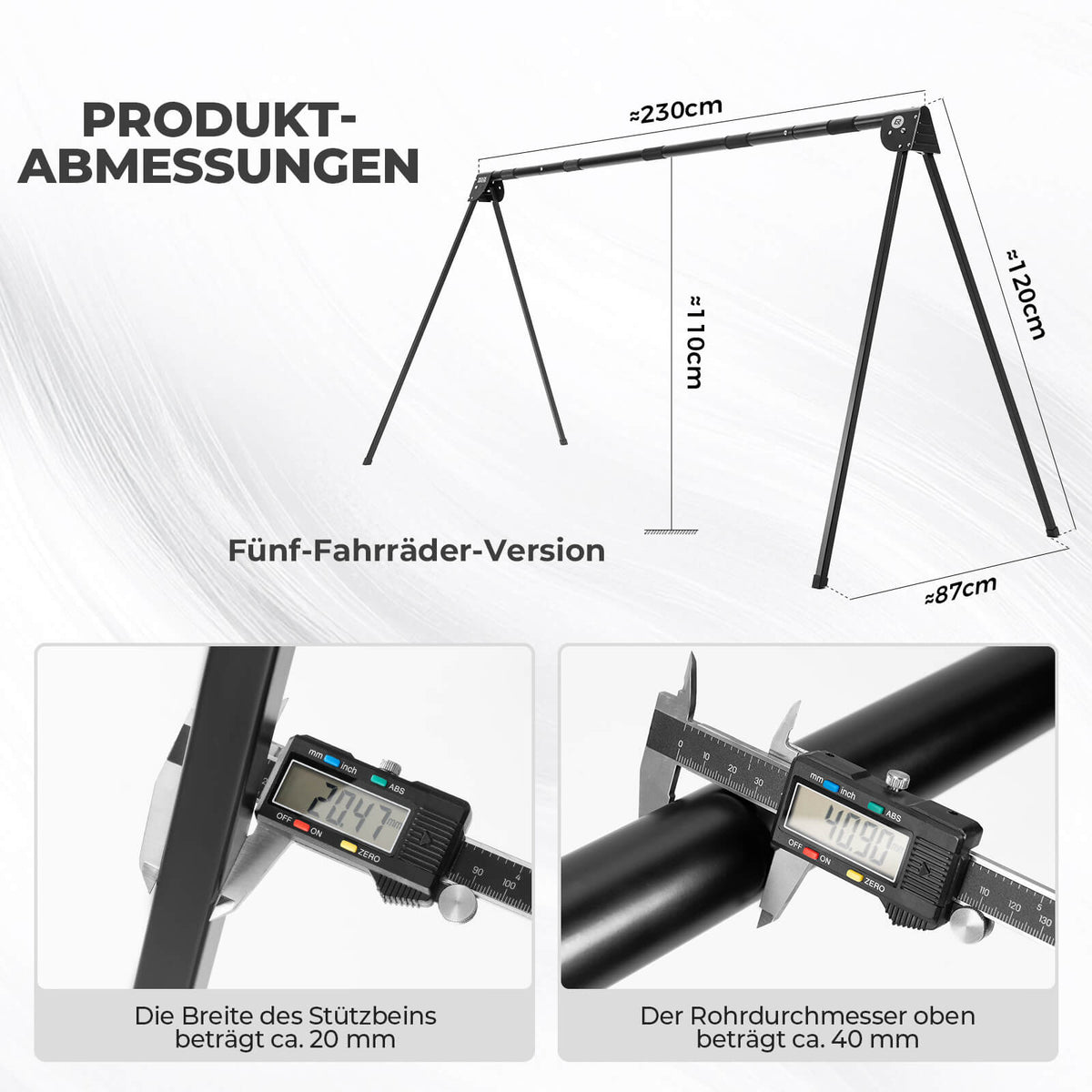 ROCKBROS Support de vélo Crochet de suspension Pliable Inoxydable Capacité jusqu'à 80/120 kg