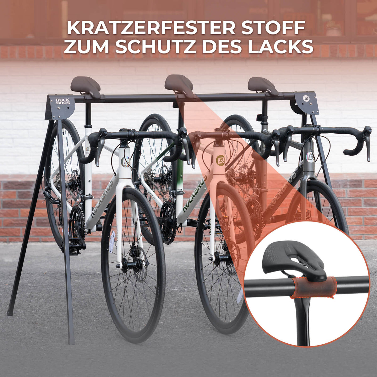 ROCKBROS Support de vélo Crochet de suspension Pliable Inoxydable Capacité jusqu'à 80/120 kg