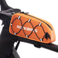 ROCKBROS Sac de cadre supérieur 1 L Entièrement réfléchissant Blanc/Orange
