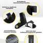 ROCKBROS Sur-chaussures de vélo Réfléchissantes Imperméables avec Fermeture Velcro