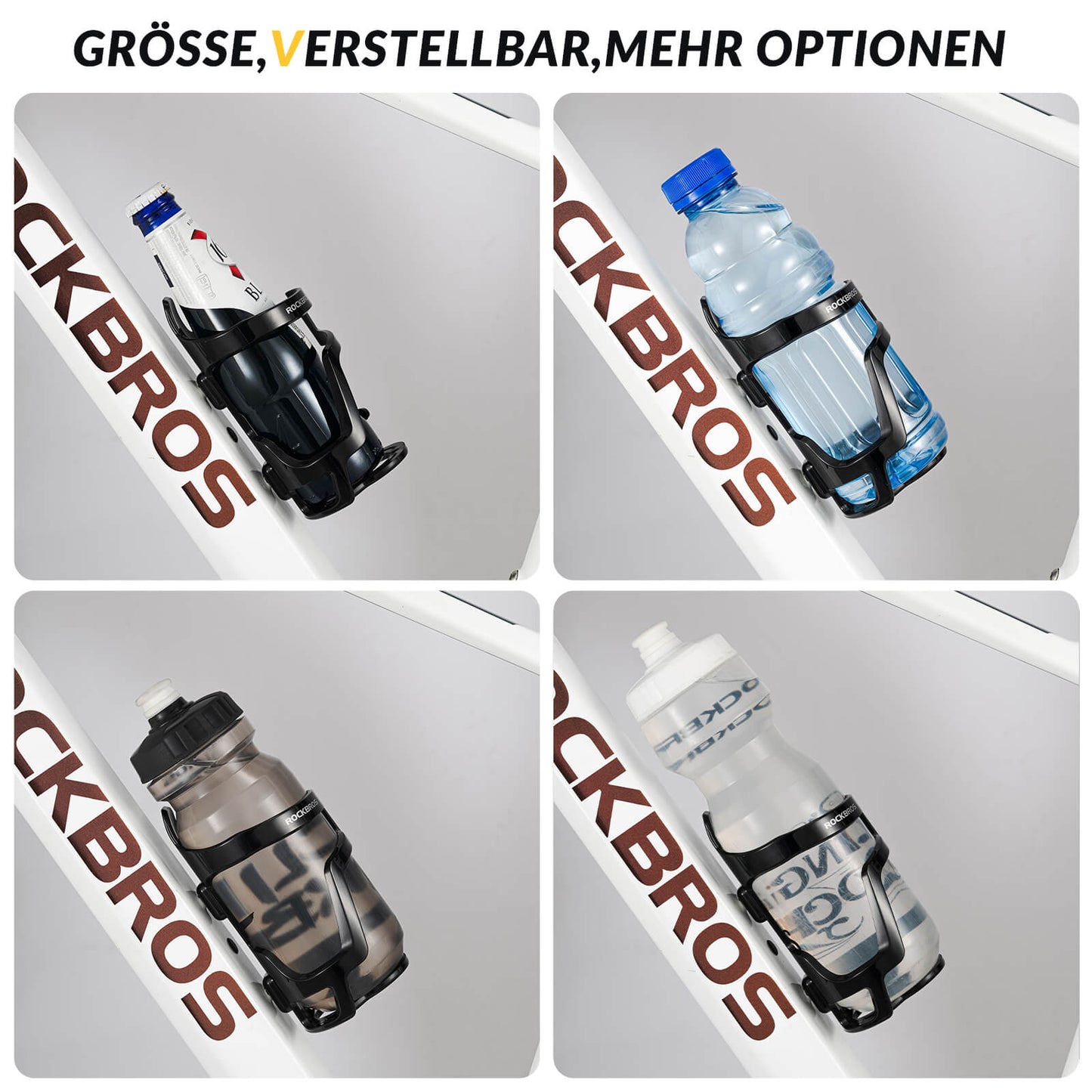 Porte-bouteille, accessoire de vélo, léger, robuste, ROCKBROS