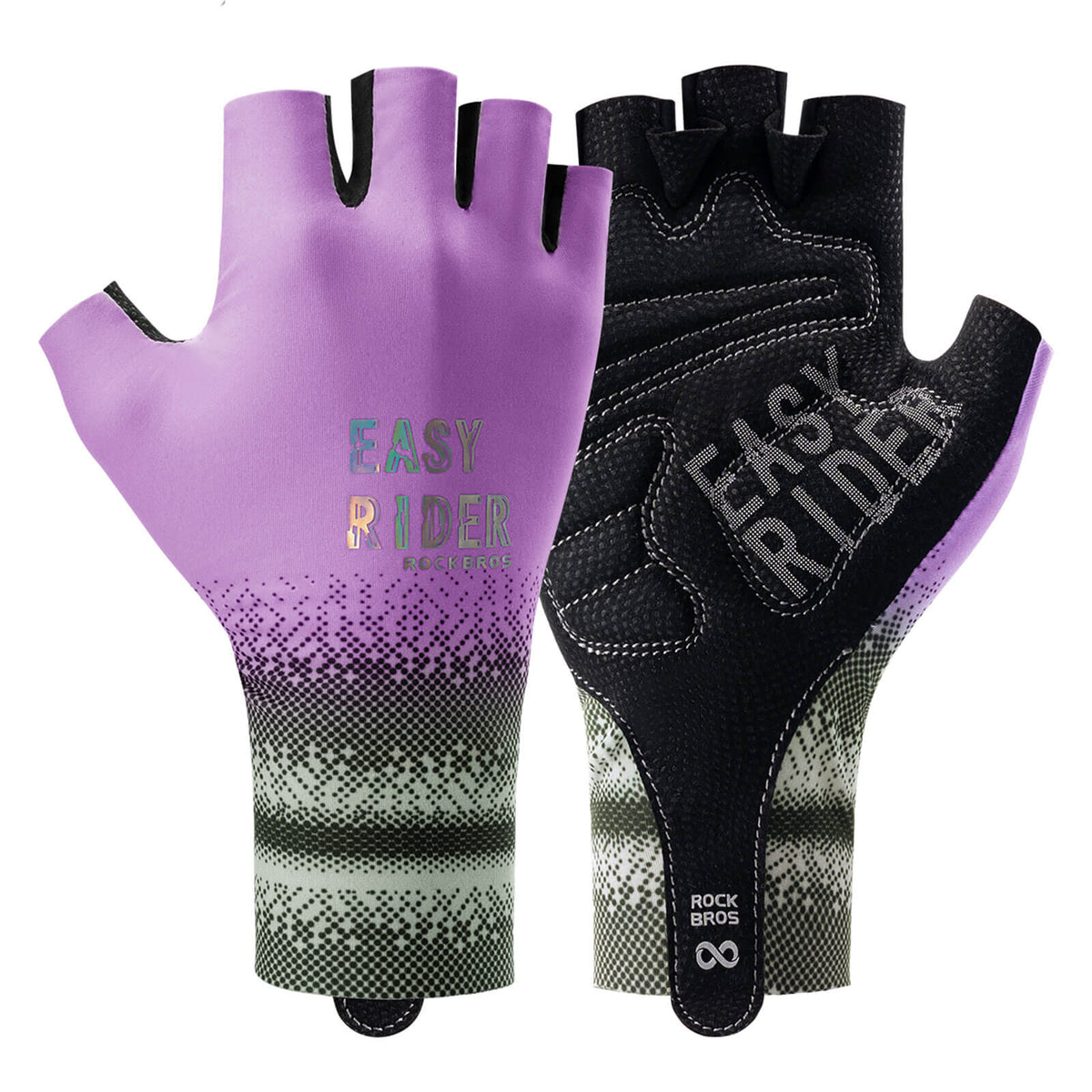 Gants de vélo mi-doigts ROCKBROS Respirants Antidérapants Été