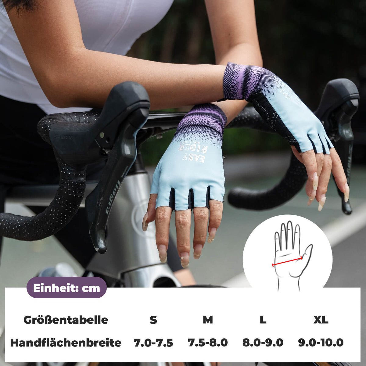 Gants de vélo mi-doigts ROCKBROS Respirants Antidérapants Été