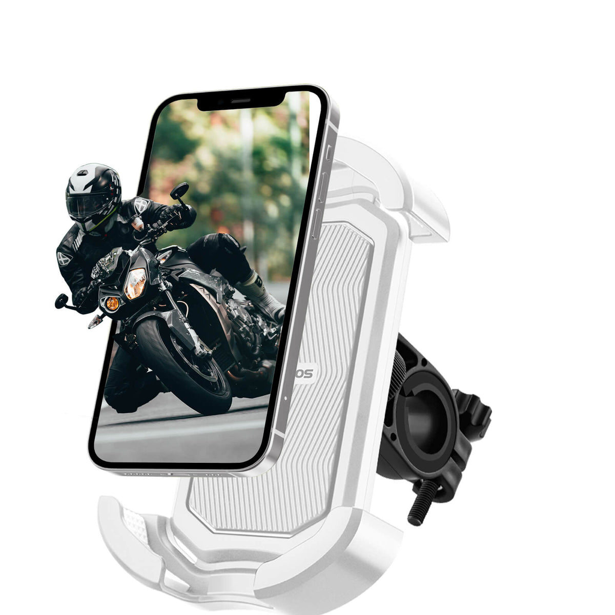 ROCKBROS Support Téléphone Vélo Support Téléphone Moto Rotatif 360° pour 4,7-7,0 pouces