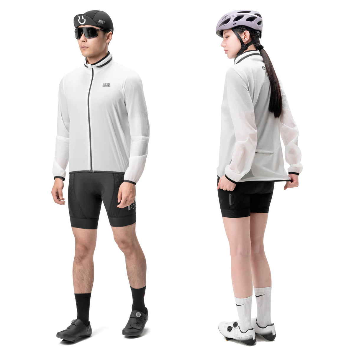 ROCKBROS Veste de Vélo Légère Réfléchissante Pliable Été Hommes/Femmes
