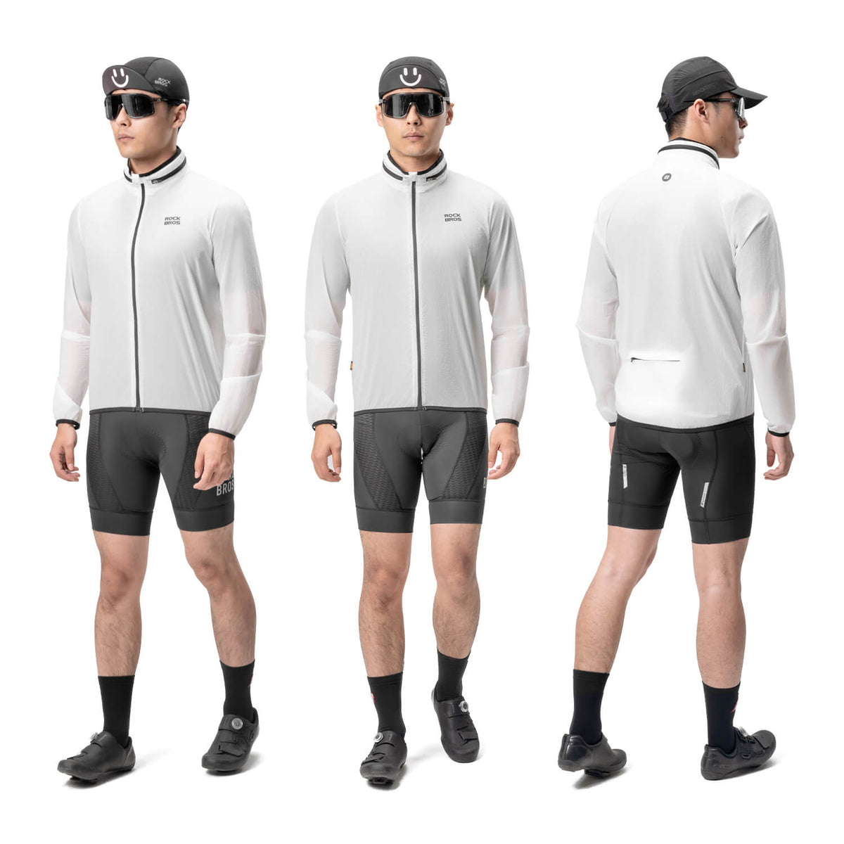 ROCKBROS Veste de Vélo Légère Réfléchissante Pliable Été Hommes/Femmes