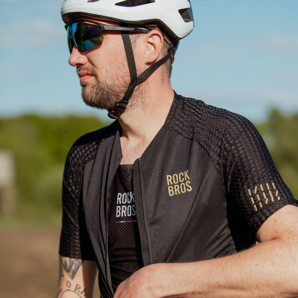 ROCKBROS Maillot de cyclisme manches courtes haute performance pour homme pour VTT & route