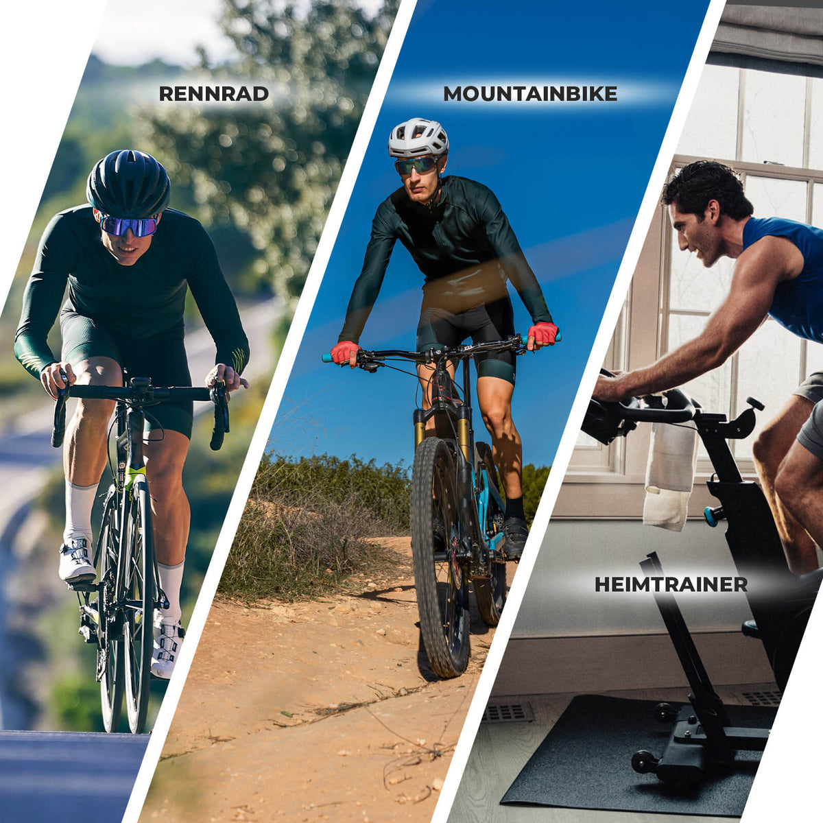 ROCKBROS Cuissard de cyclisme homme avec rembourrage de selle 4D Respirant