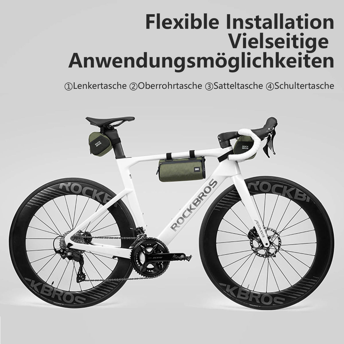 ROCKBROS Sacroche vélo 2-en-1 imperméable