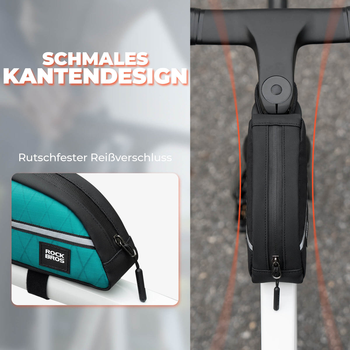 ROCKBROS Sac de tube de selle 0,8L Léger pour vélo pliant
