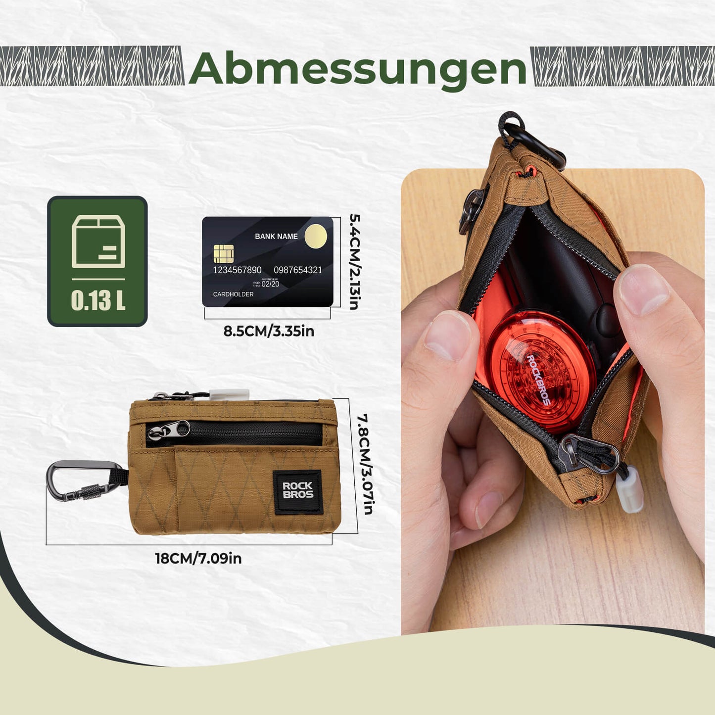 Portefeuille, porte-monnaie, étui pour téléphone portable, étui portable avec cadenas, ROCKBROS