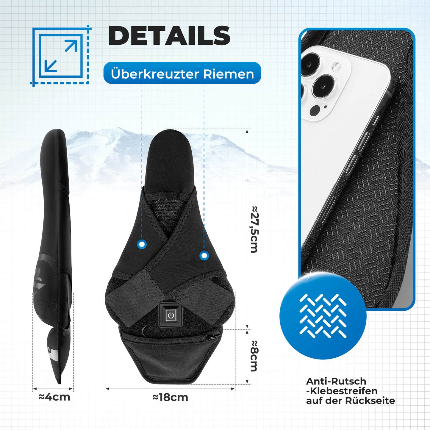Housse de selle chauffante avec fixations rapides pour VTT, vélos de route et vélos électriques, par Rockbros