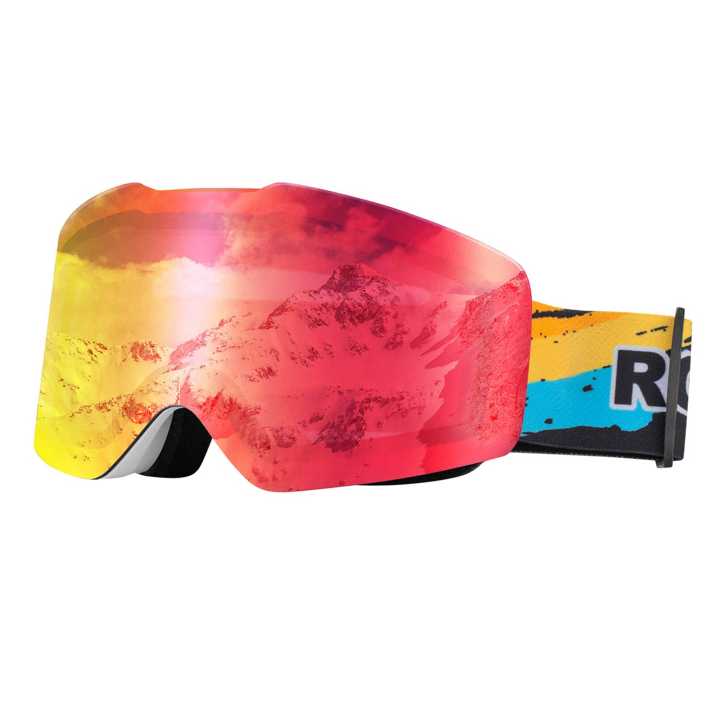 Masques de ski, lunettes de neige, polarisés, compatibles avec un casque, ski, ROCKBROS