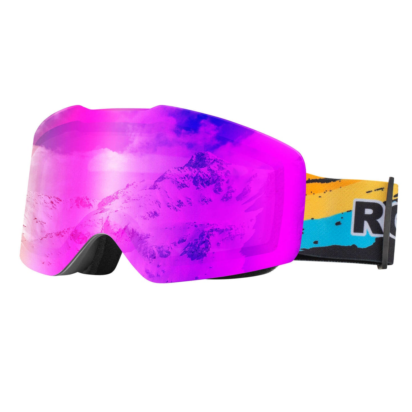Masques de ski, lunettes de neige, polarisés, compatibles avec un casque, ski, ROCKBROS