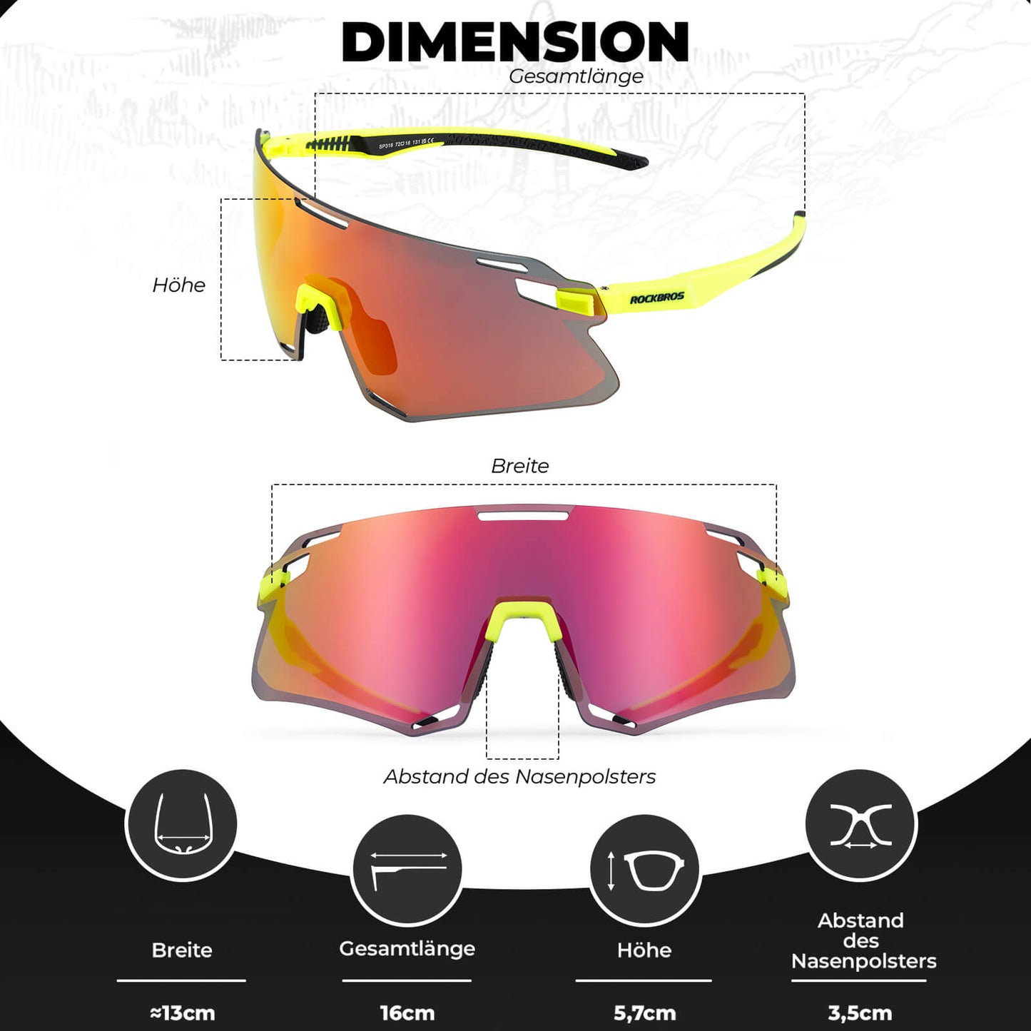 Lunettes de soleil coupe-vent pour le cyclisme et les sports de plein air, ROCKBROS