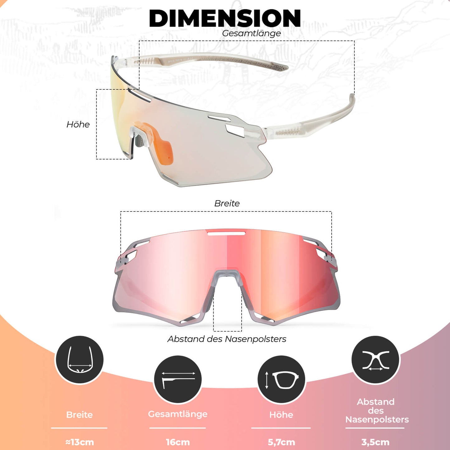 Lunettes de soleil coupe-vent pour le cyclisme et les sports de plein air, ROCKBROS