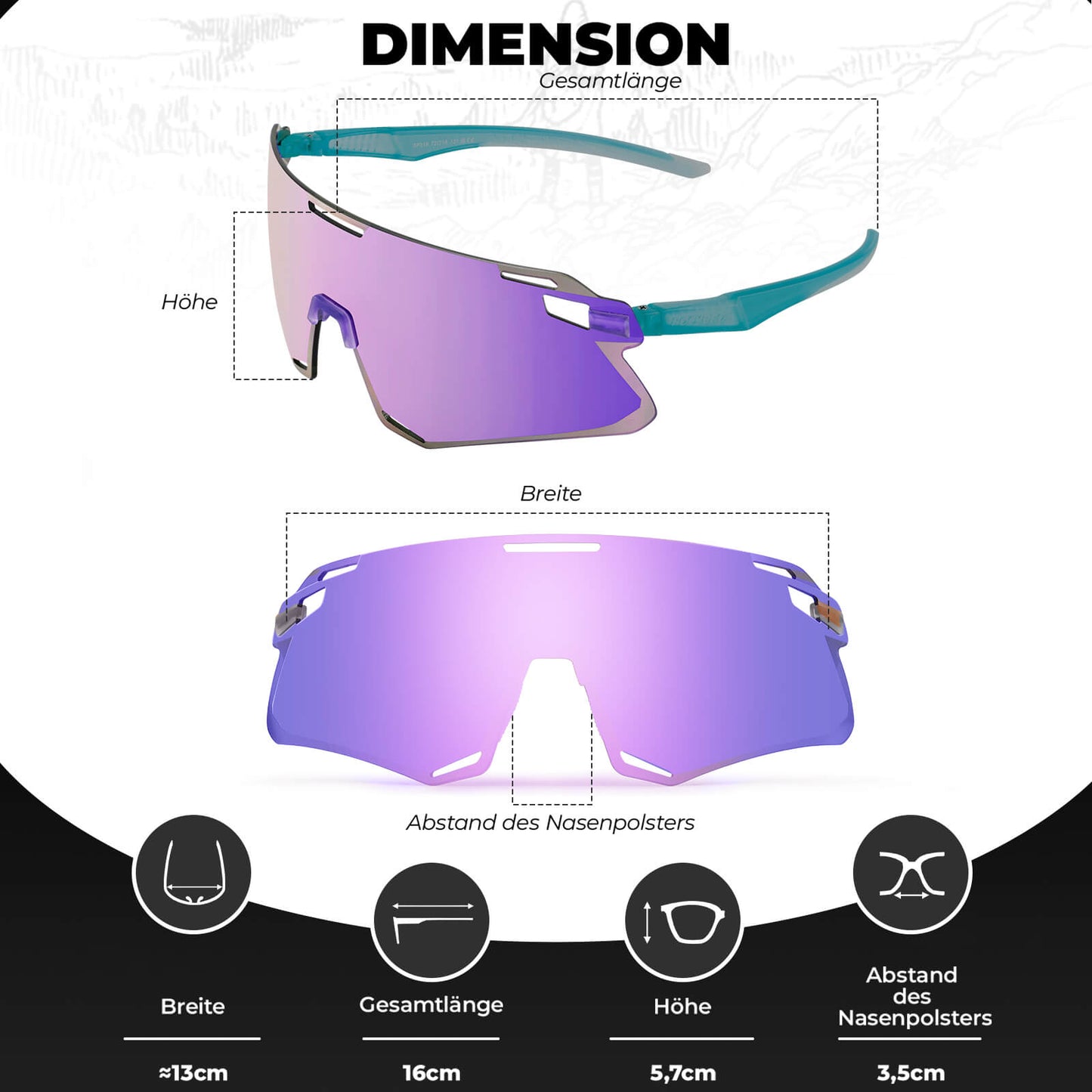 Lunettes de soleil coupe-vent pour le cyclisme et les sports de plein air, ROCKBROS