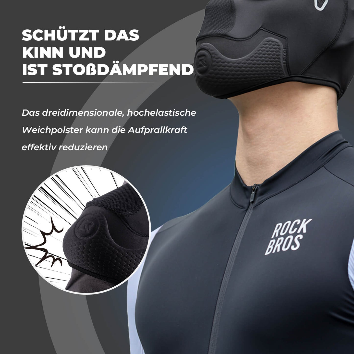 Cagoules rembourrées, protection du visage pour l'été, élastiques, ROCKBROS