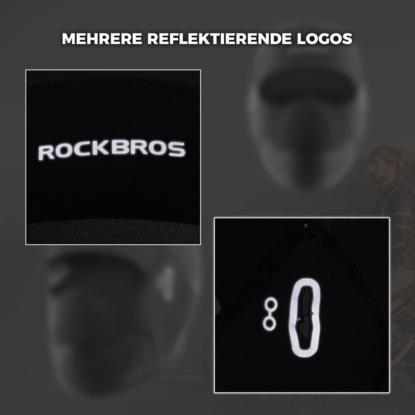 Cagoules rembourrées, protection du visage pour l'été, élastiques, ROCKBROS
