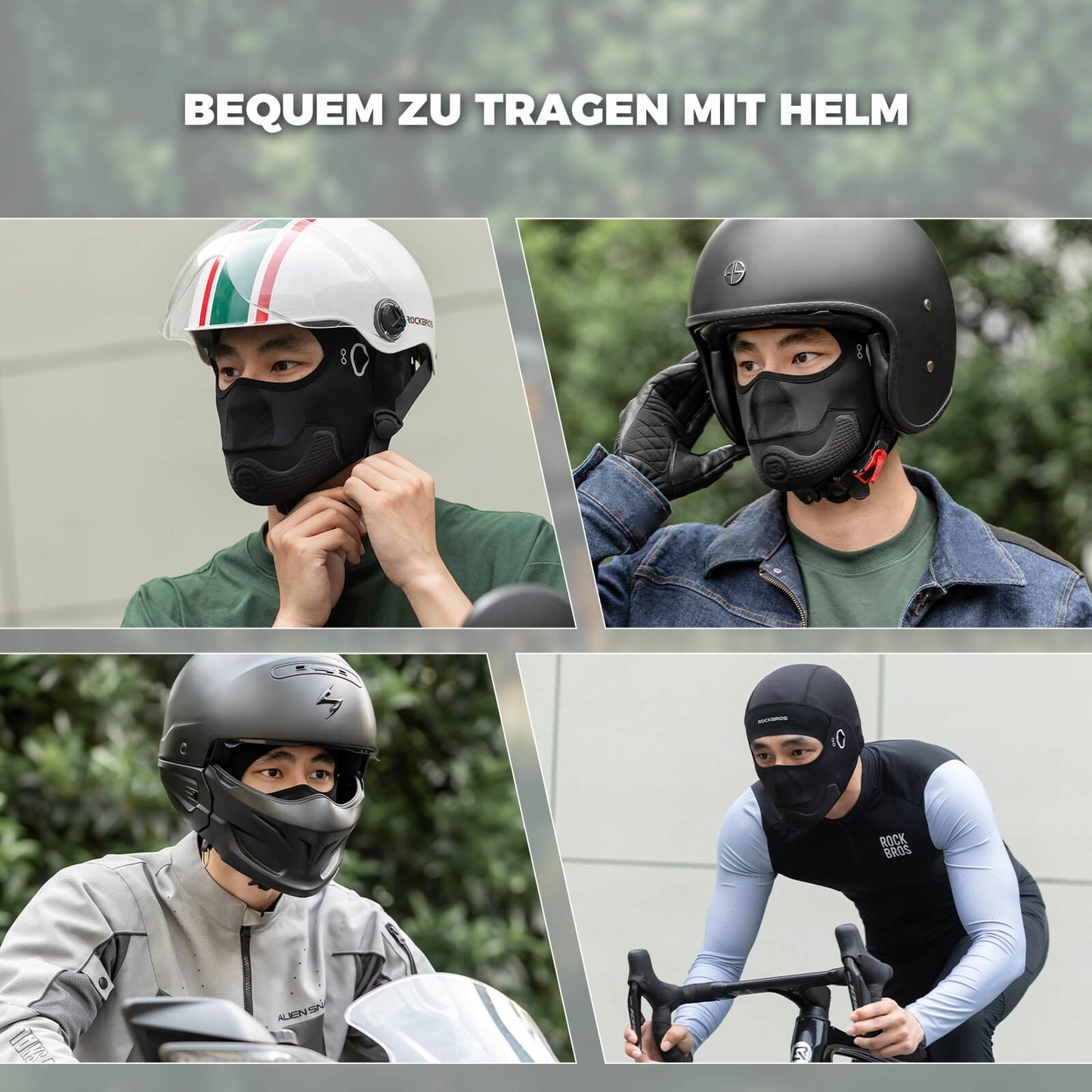 Cagoules rembourrées, protection du visage pour l'été, élastiques, ROCKBROS