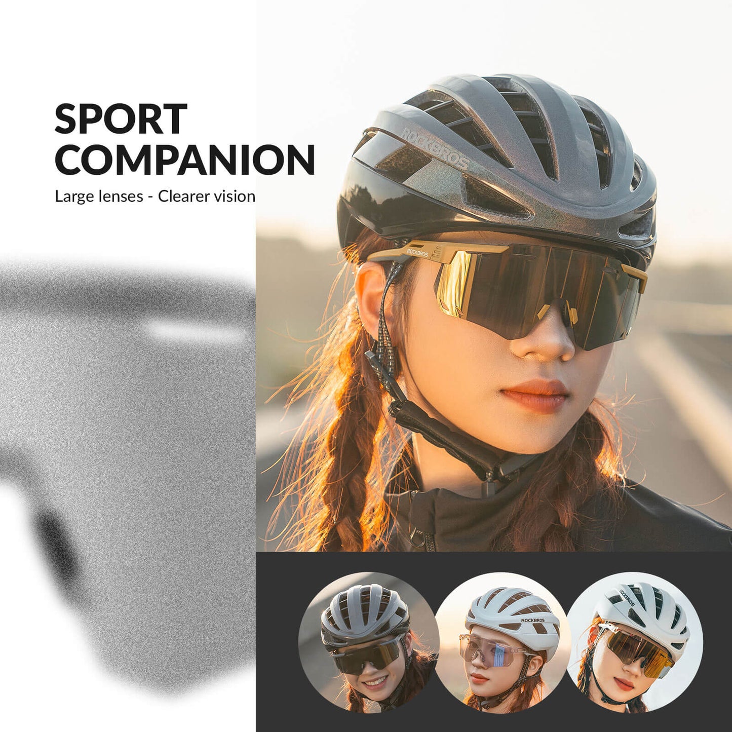 Lunettes de cyclisme ultralégères, lunettes de soleil photochromiques avec protection UV400, ROCKBROS