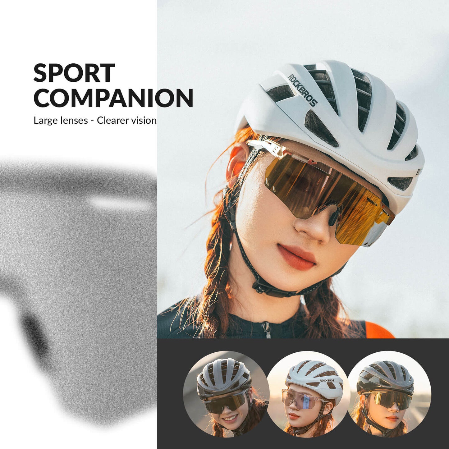 Lunettes de cyclisme ultralégères, lunettes de soleil photochromiques avec protection UV400, ROCKBROS