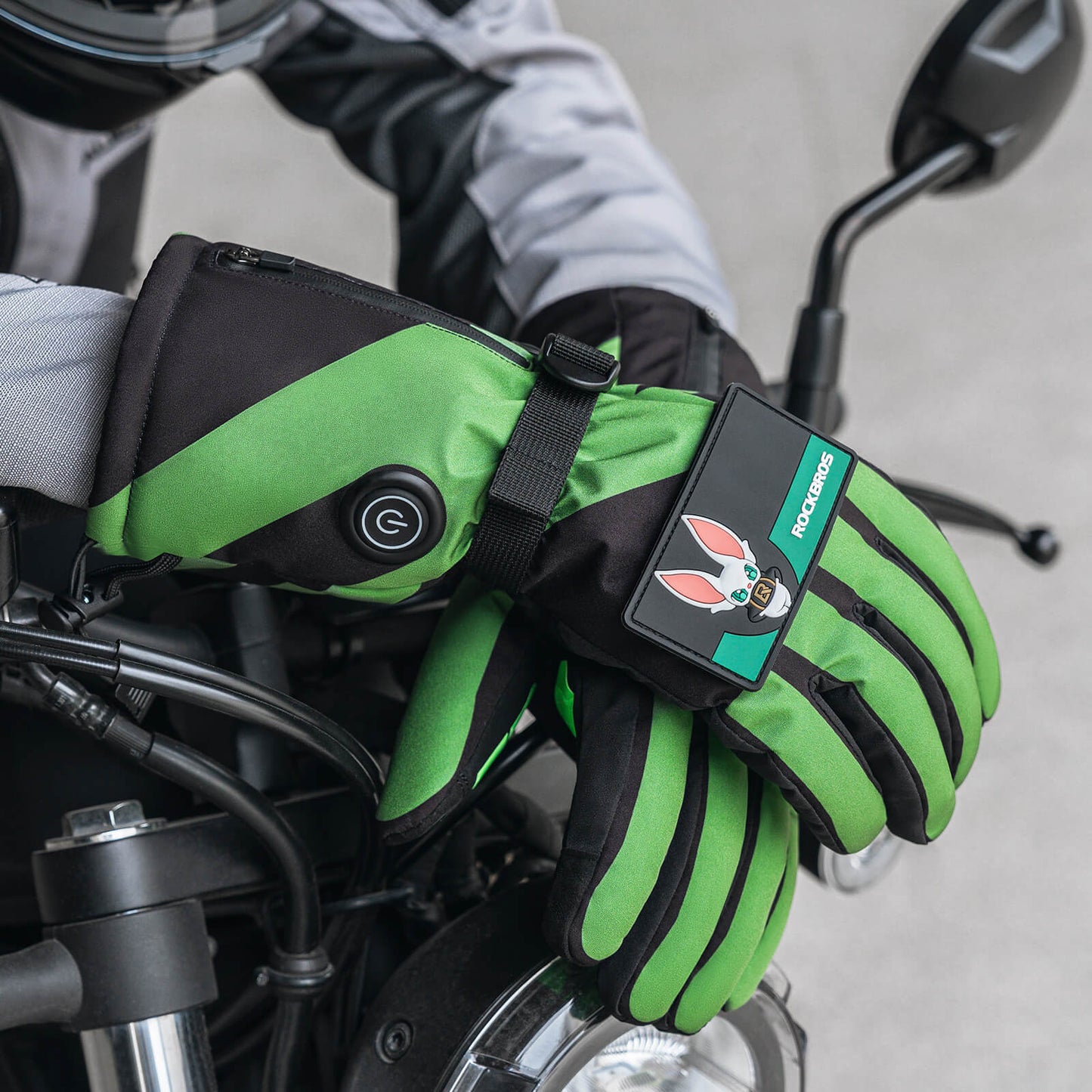 Gants de cyclisme chauffants d'hiver, 3 niveaux de chaleur, tailles M à XL, ROCKBROS