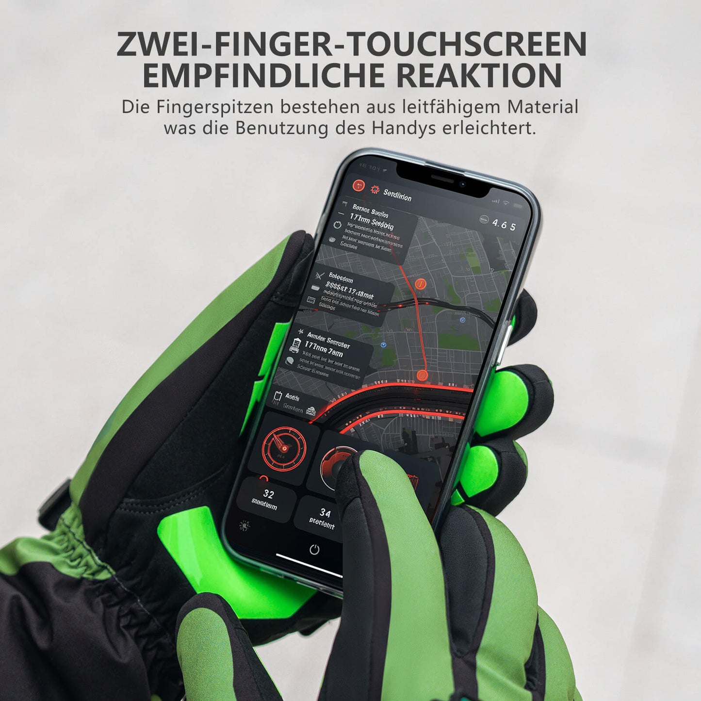 Gants de cyclisme chauffants d'hiver, 3 niveaux de chaleur, tailles M à XL, ROCKBROS