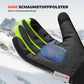 ROCKBROS Gants de vélo d'hiver Touchscreen Chauds Antivent