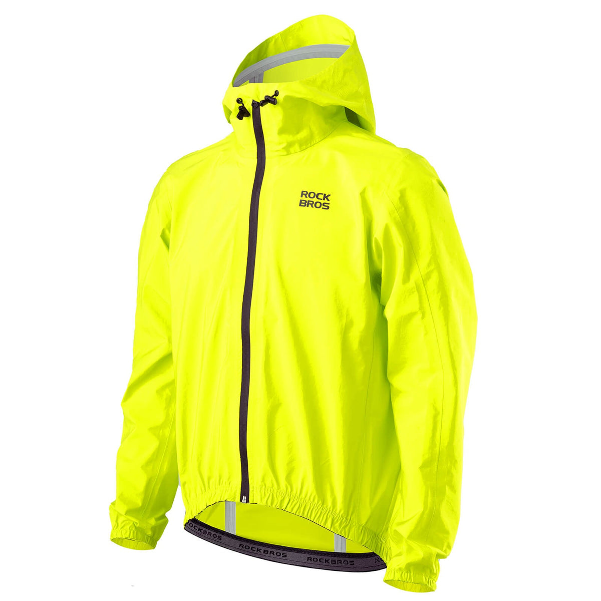 ROCKBROS Néon Jaune Veste Coupe-Vent Imperméable Léger 0-15° Hommes/Femmes