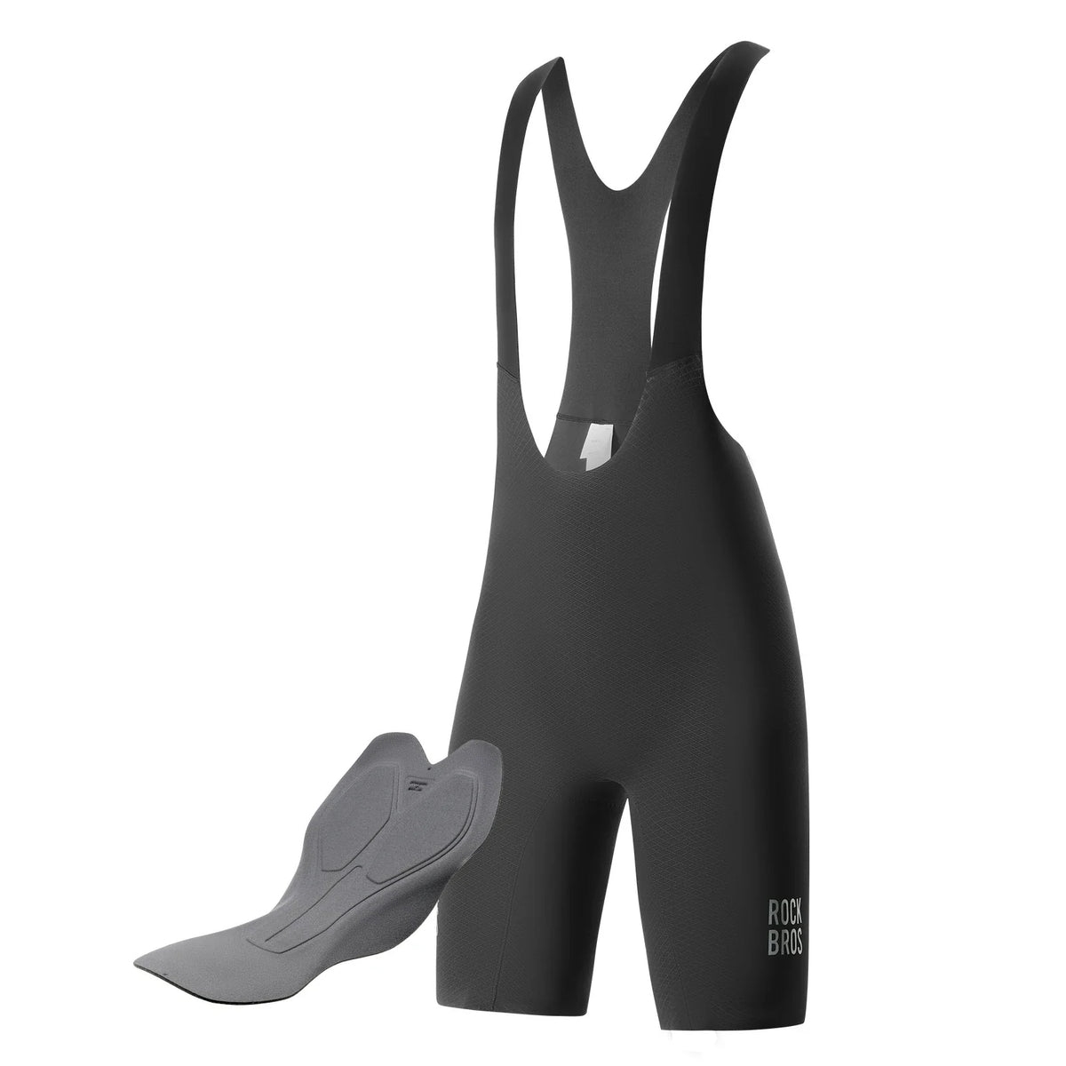 ROCKBROS Cuissard court homme rembourré avec bretelles, short de cyclisme court avec réflecteurs été
