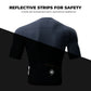 ROCKBROS Maillot de cyclisme manches courtes homme, maillot de vélo de route respirant à séchage rapide