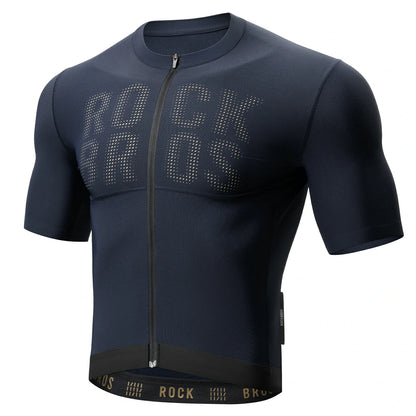 ROCKBROS Maillot de cyclisme manches courtes homme, maillot de vélo de route respirant à séchage rapide