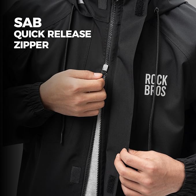 ROCKBROS Veste de pluie Imperméable Respirante Cape de pluie Manteau de pluie Coupe-vent