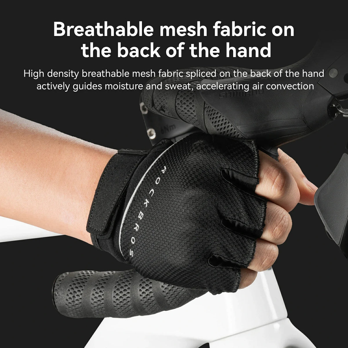 ROCKBROS S424 Gants de vélo mi-doigts