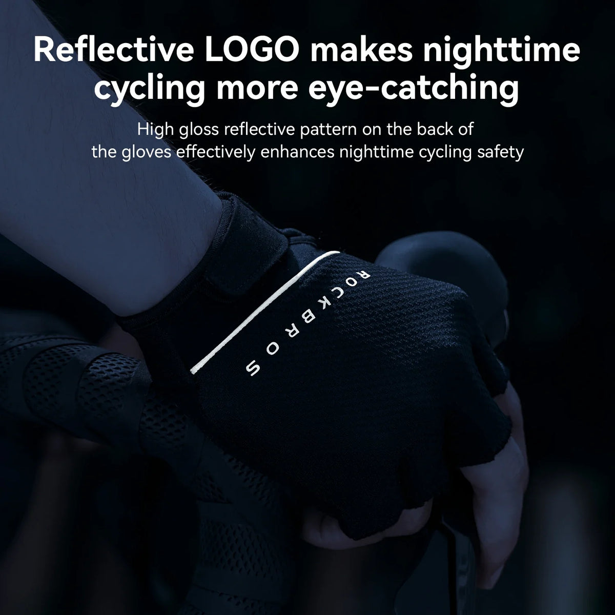ROCKBROS S424 Gants de vélo mi-doigts